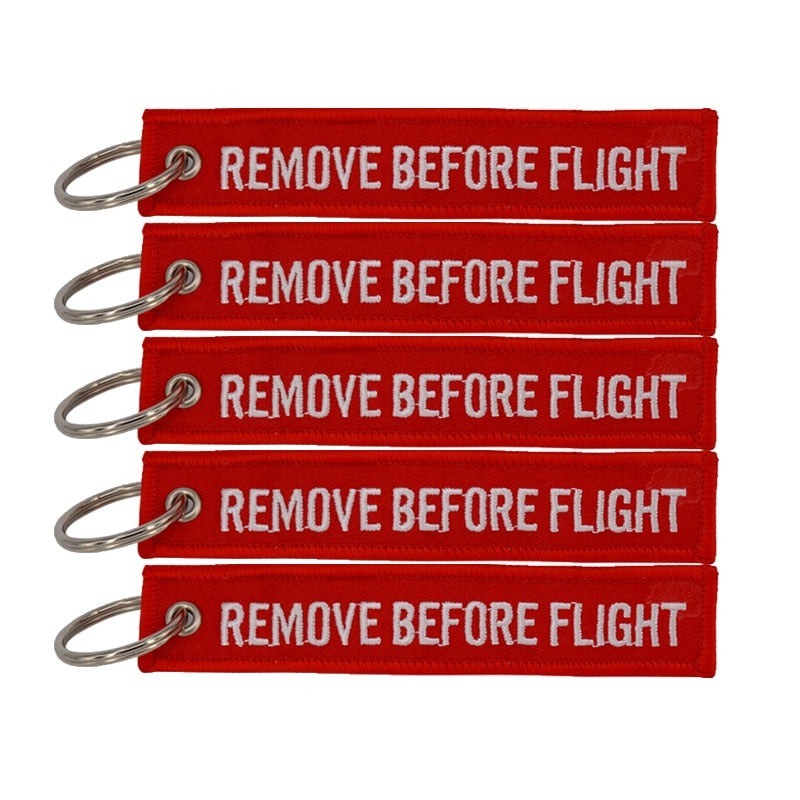 5 Piezas Llavero De Remove Before Flight - Tienda Aviacion Mundial