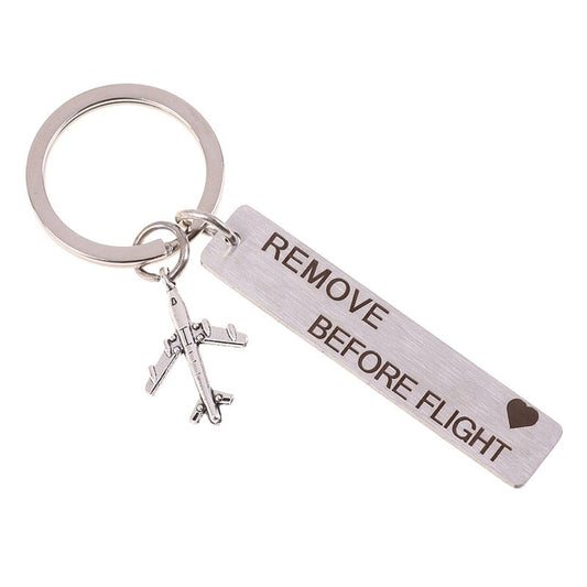 Llavero Remove Before Flight Gris - Tienda Aviacion Mundial