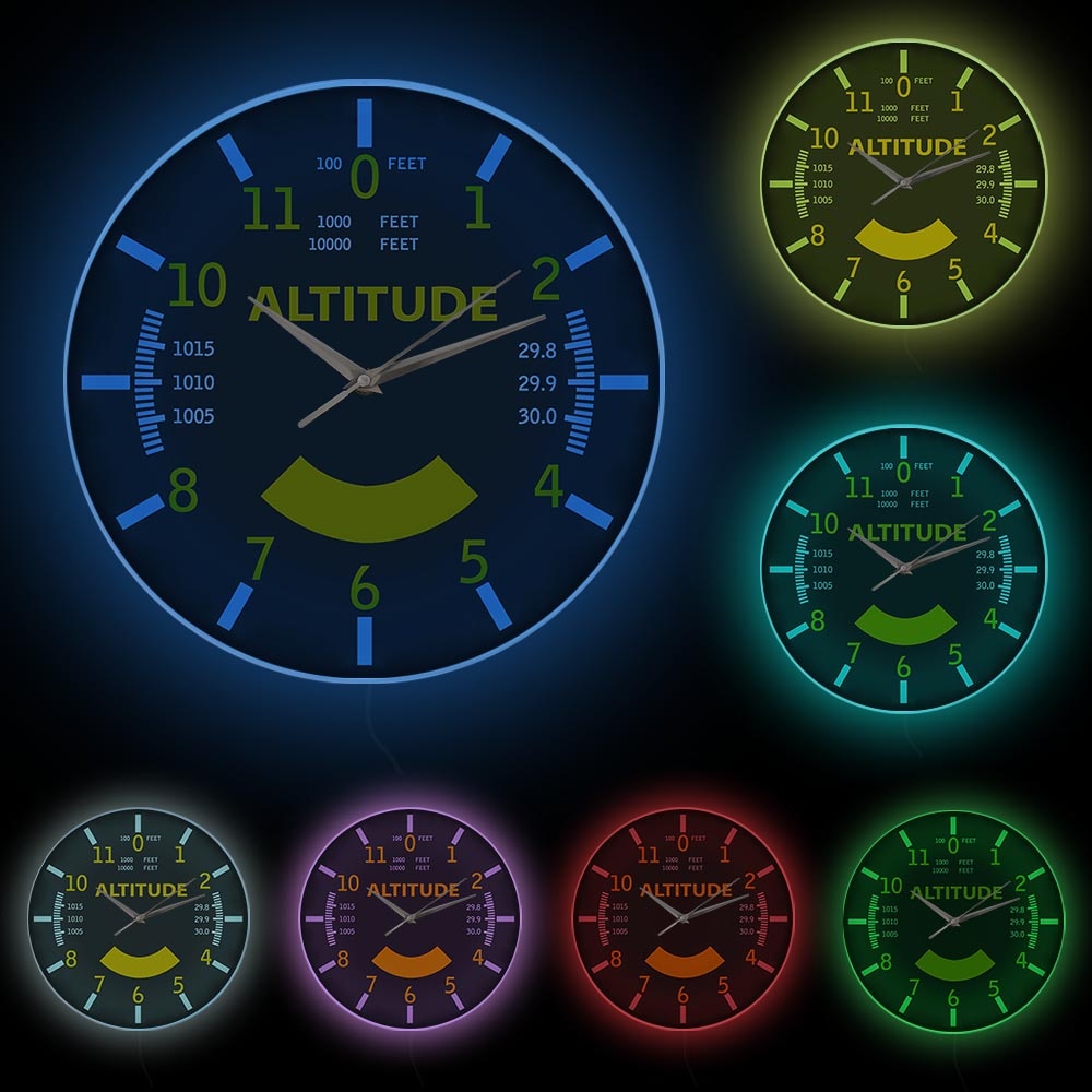 Reloj de pared Altimetro - Tienda Aviacion Mundial