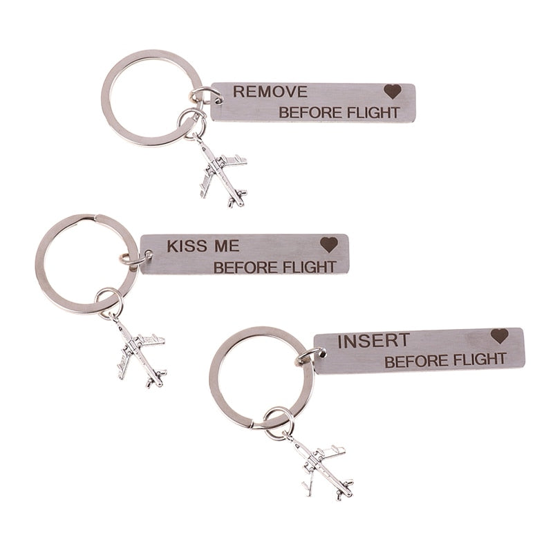 Llavero Remove Before Flight Gris - Tienda Aviacion Mundial